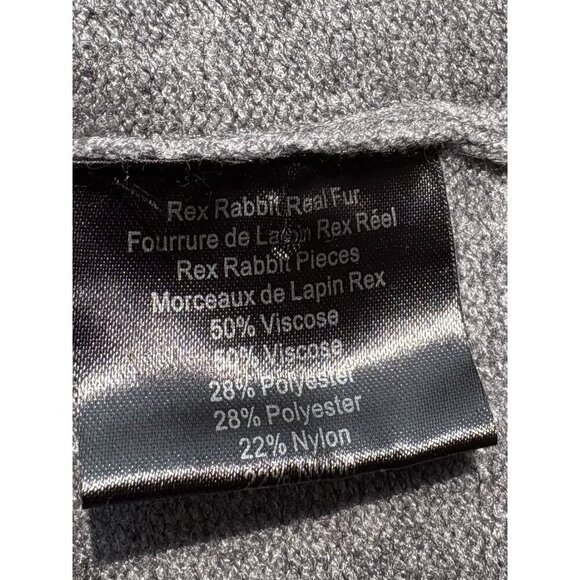 La Fiorentina Real Fur Trimmed Poncho OS New - Picture 5 of 5